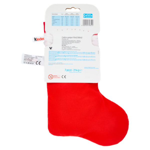 Kinder Happy Calza Mega Disney Princess 7 pezzi 214 g