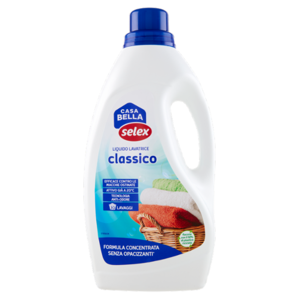 Selex Casa Bella Detersivo per Lavatrice Liquido Classico 30 Lavaggi 1,5 L