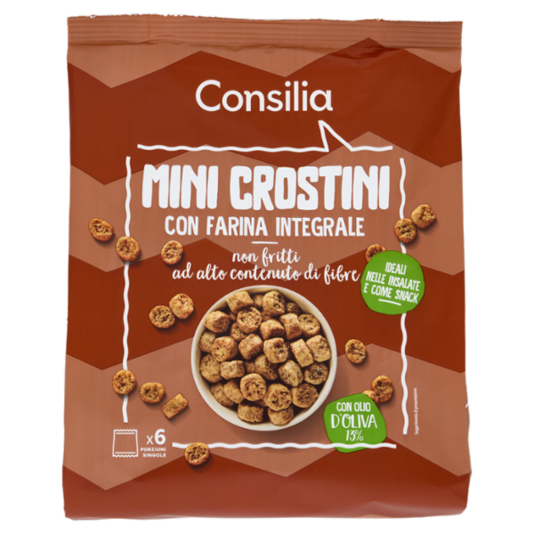 Consilia Mini Crostini con Farina Integrale 6x28 g
