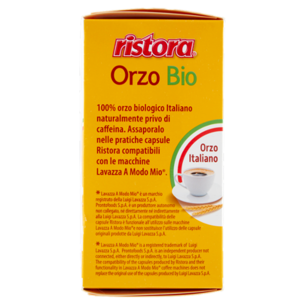 ristora Orzo Bio Capsule compatibili con macchine Lavazza a Modo Mio* 16 x 2,5 g