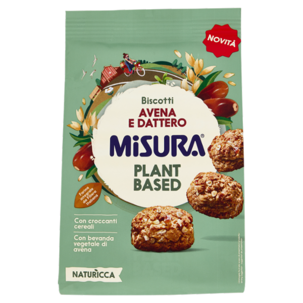 Misura Naturìcca Biscotti Avena e Dattero Plant Based 260 g