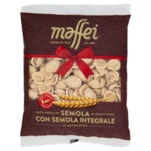 Maffei Pasta Fresca Di Semola Di Grano Duro Orecchiette Con Semola Integrale 400 g