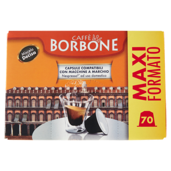 Caffè Borbone Miscela Decisa Capsule Compatibili Nespresso* 70 x 5 g
