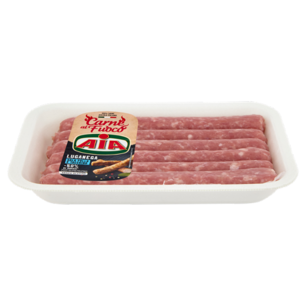 Aia Carne al Fuoco Luganega Solo Pollo e Tacchino 0,400 kg