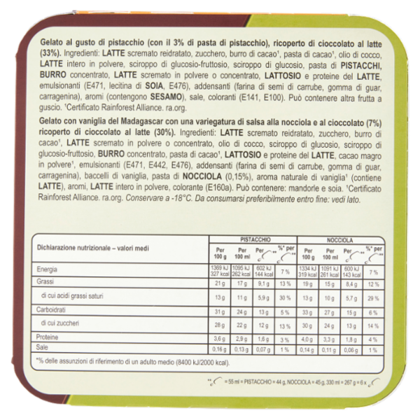 Magnum mini Pistacchio Nocciola 6 Gelati 267 g