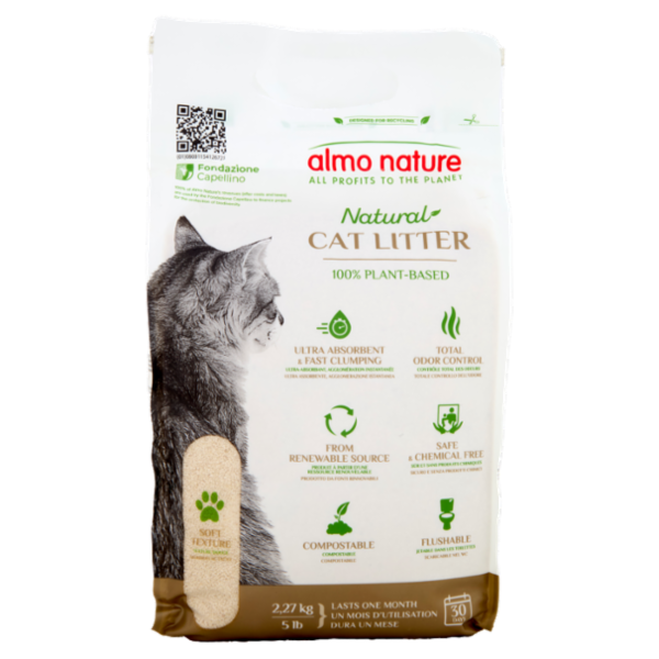 almo nature Natural Cat Litter 100% Plant-based 2,27 kg