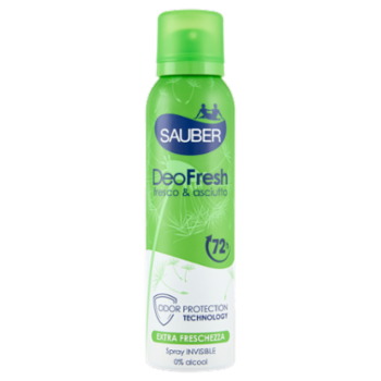 Sauber DeoFresh Fresco & Asciutto Spray Invisible 150 Ml