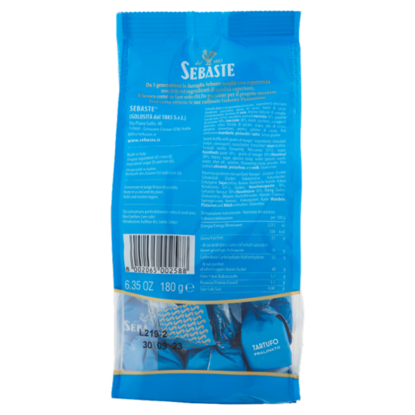 Sebaste Tartufi Pralinati al Torrone 180 g