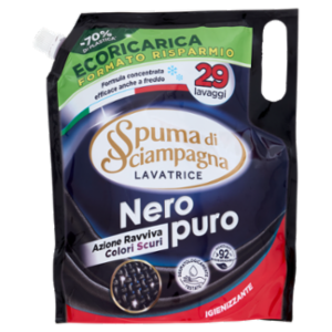 Spuma Di Sciampagna Lavatrice Nero Puro Ecoricarica 1305 Ml