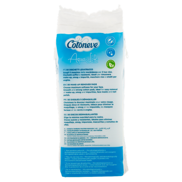 Cotoneve Aqua Life Dischetti Levatrucco 50 pz