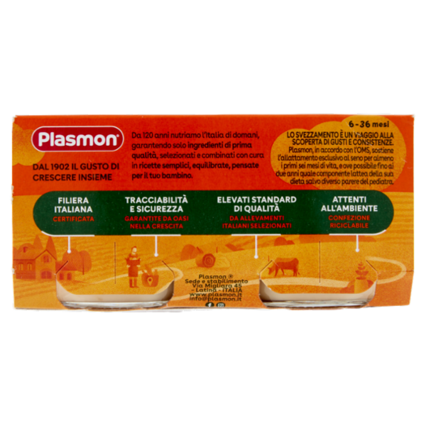 Plasmon Omogeneizzato Coniglio con cereale 2 x 80 g