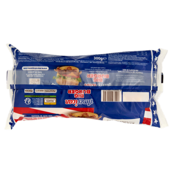 Morato American Big Burger con Semi di Sesamo 4 x 75 g