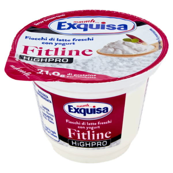 Exquisa Highpro Fitline Fiocchi di latte freschi con yogurt 175 g