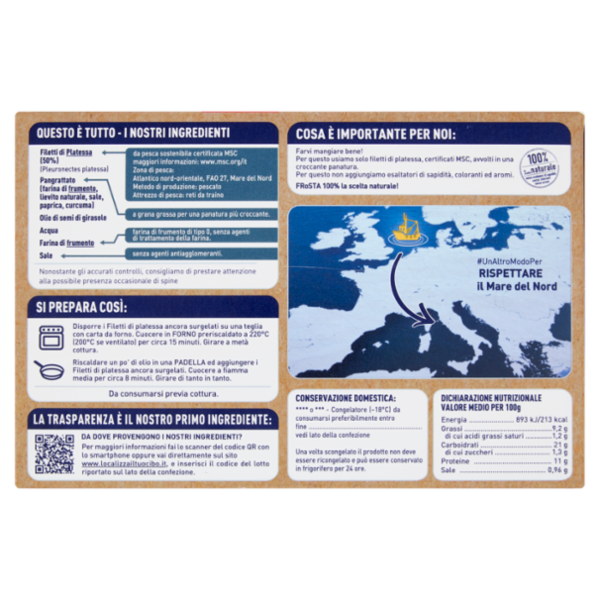 Frosta Filetti di Platessa in Croccante Panatura 250 g