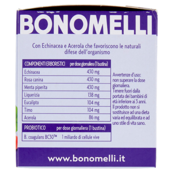 Bonomelli Tisane con Probiotico Difese Immunitarie 10 Filtri 20 g