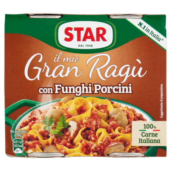 Star il mio Gran Ragù con Funghi Porcini 2 x 180 g