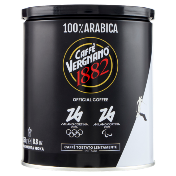 Caffè Vergnano 1882 100% Arabica Macinatura Moka 250 g