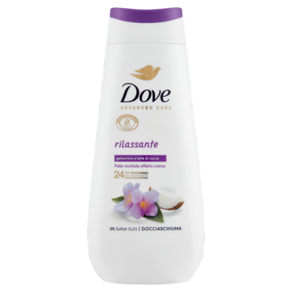 Dove Advanced Care Docciaschiuma rilassante gelsomino e latte di cocco 225 ml