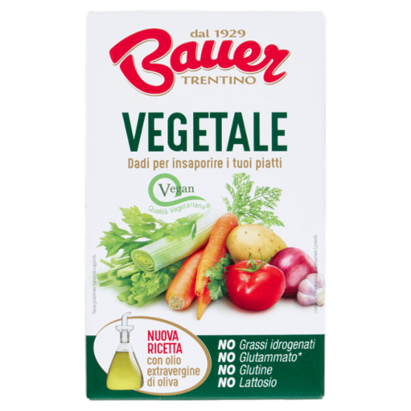 Bauer Vegetale Dadi per insaporire i tuoi piatti 8 x 10 g
