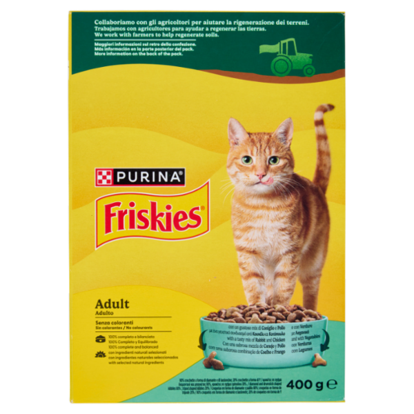 PURINA FRISKIES Adult Coniglio e Pollo e con Verdure 400g