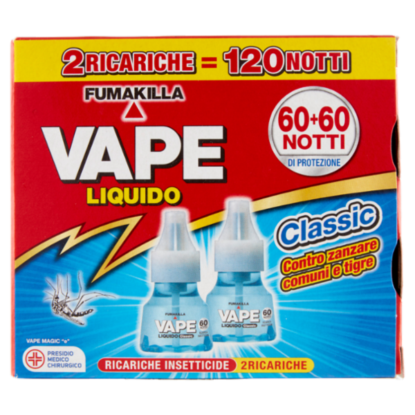 VAPE Liquido Classic Ricarica 2 x 36 ml