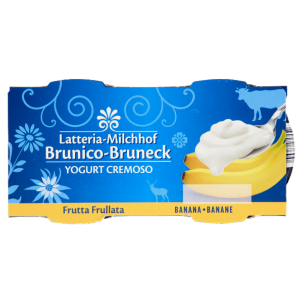 Latteria Brunico Yogurt Cremoso Frutta Frullata Banana 2 x 125 g