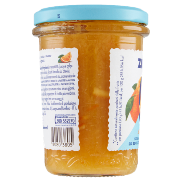 Zuegg Zero Zuccheri Aggiunti* Arance 220 g