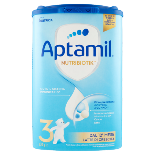 APTAMIL Nutrobiotik 3 Latte di crescita in Polvere 830 g