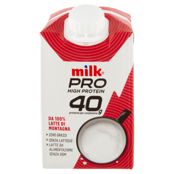 Milk Pro High Protein 40g da 100% Latte di Montagna 500 ml