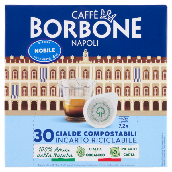 Caffè Borbone Miscela Nobile Cialde Compostabili* 30 x 7,2 g