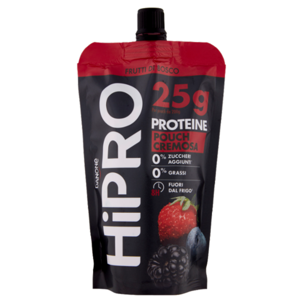 HiPRO 25g Proteine Pouch Cremosa Frutti di Bosco 200 g