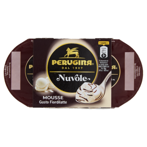 PERUGINA Nuvole Mousse Gusto Fiordilatte 4x60g