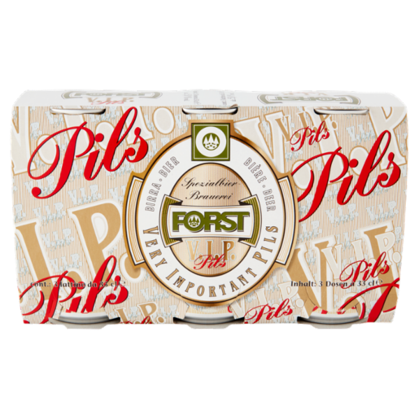 FORST V.I.P. Pils CAN 3 x 0,33 l