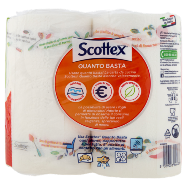 Scottex Quanto Basta Carta da Cucina 2 Pz
