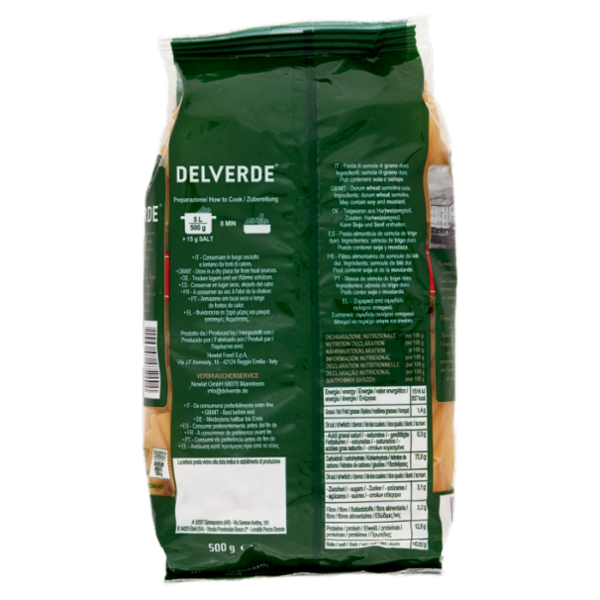 Delverde N°124 Diavolini Rigati 500 g