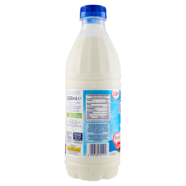 Lactis Latte Intero Pastorizzato a temperatura elevata Bergamasco 1000 ml