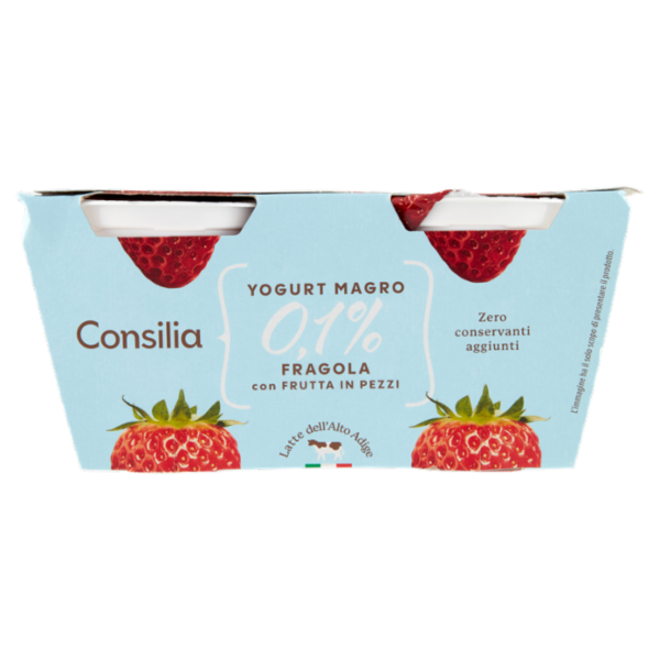Consilia Yogurt Magro 0,1% Fragola 2x125 g