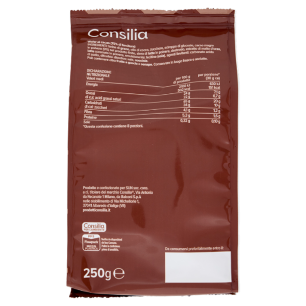 Consilia Wafer al Cacao 250 g