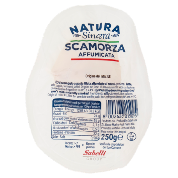 Natura Sincera Scamorza Affumicata 250 g