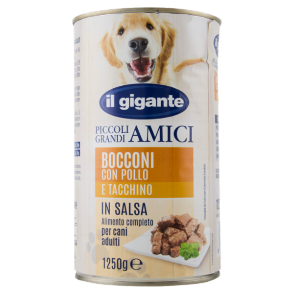 IL GIGANTE Piccoli Grandi Amici Bocconi con Pollo e Tacchino in Salsa 1250 g