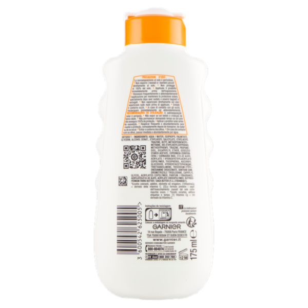 Garnier Ambre Solaire Hydra 24H Protect Protezione Latte Molto Alta SPF50+ 175 ml