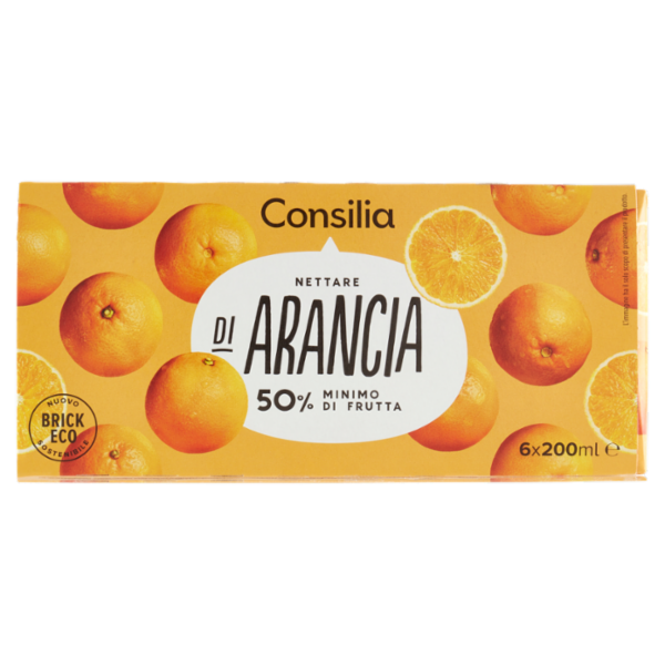 Consilia Saper Scegliere Succo Arancia Bionda 6x200 ml