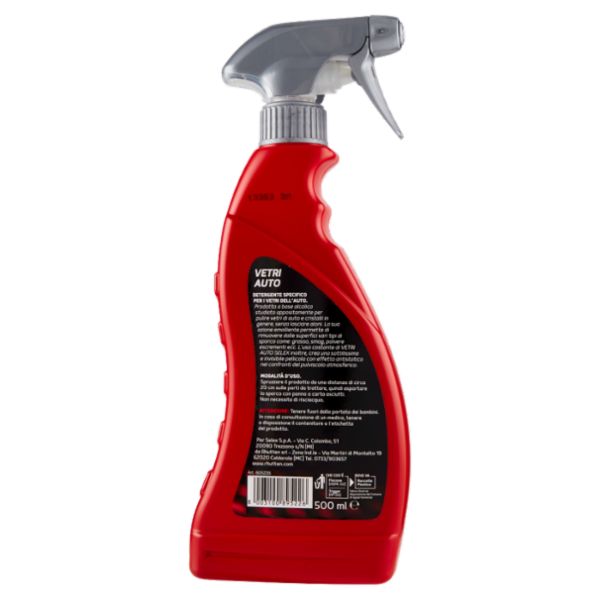 Selex Accessori Auto Detergente Vetri Cristalli 500 ml