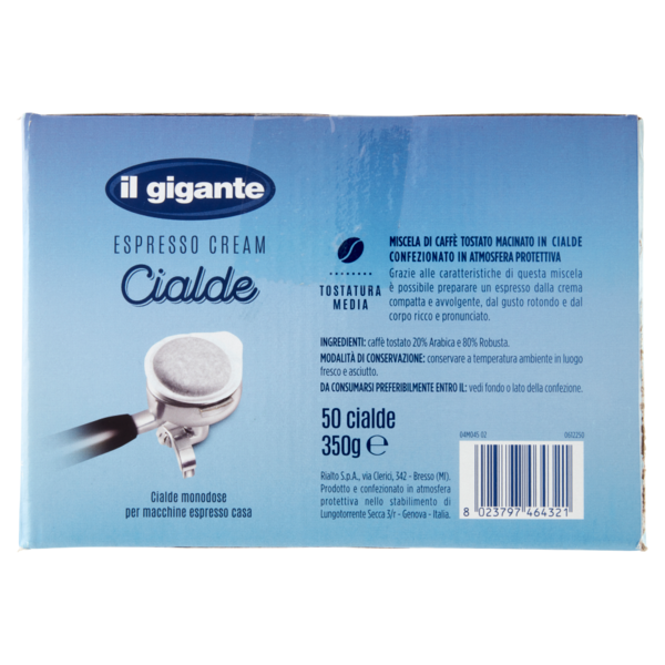 IL GIGANTE Espresso Cream Cialde 50 cialde 350 g