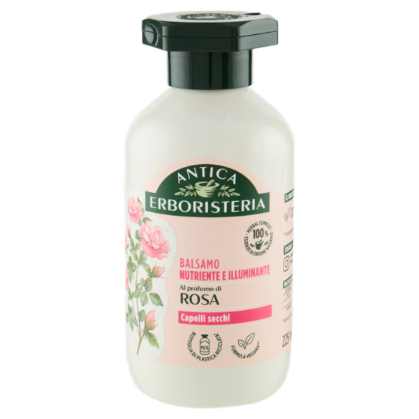 Antica Erboristeria Balsamo Nutriente e Illuminante al profumo di Rosa Capelli secchi 225 ml