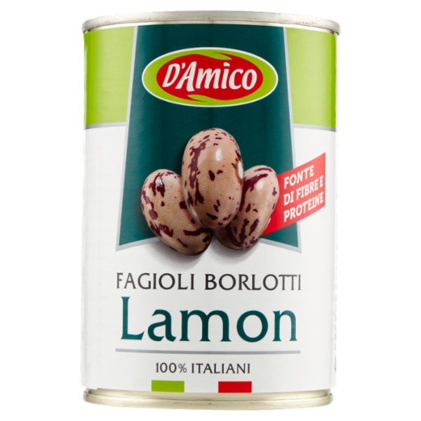 D'Amico Fagioli Borlotti Lamon 400 g