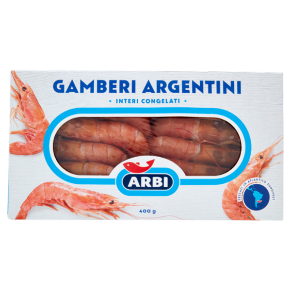 Arbi Gamberi Argentini Interi Congelati 400 g
