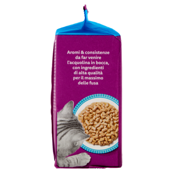 Whiskas Pranzetti Cibo Umido Gatto con Salmone e Tonno in Salsa 6x50g