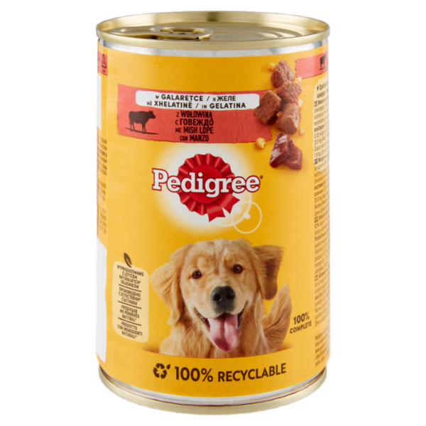 Pedigree Cibo Umido Cane con Manzo in Gelatina 400 g
