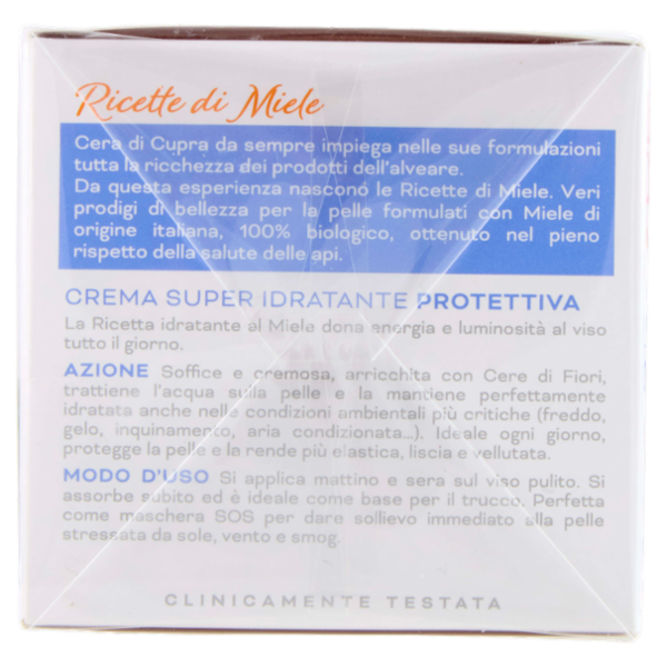 Cera di Cupra Ricette di Miele Crema Super Idratante Protettiva Pelli Normali 50 ml